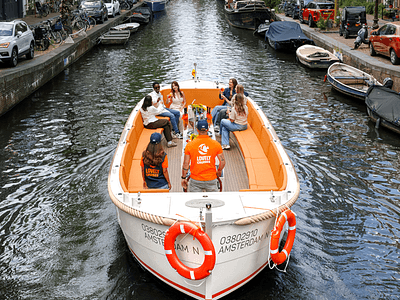 Lovely Cruises Open Boat from above with people preview