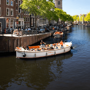 Lovely Cruises boat with people on a sunny day preview2a